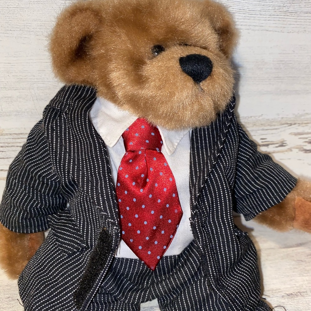 Grandpa Bear in a stripe suit